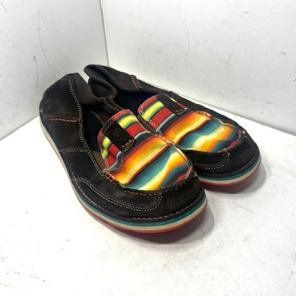 Ariat Women's Serape Stripe Brown Cruisers Shoes Sz 11B‎